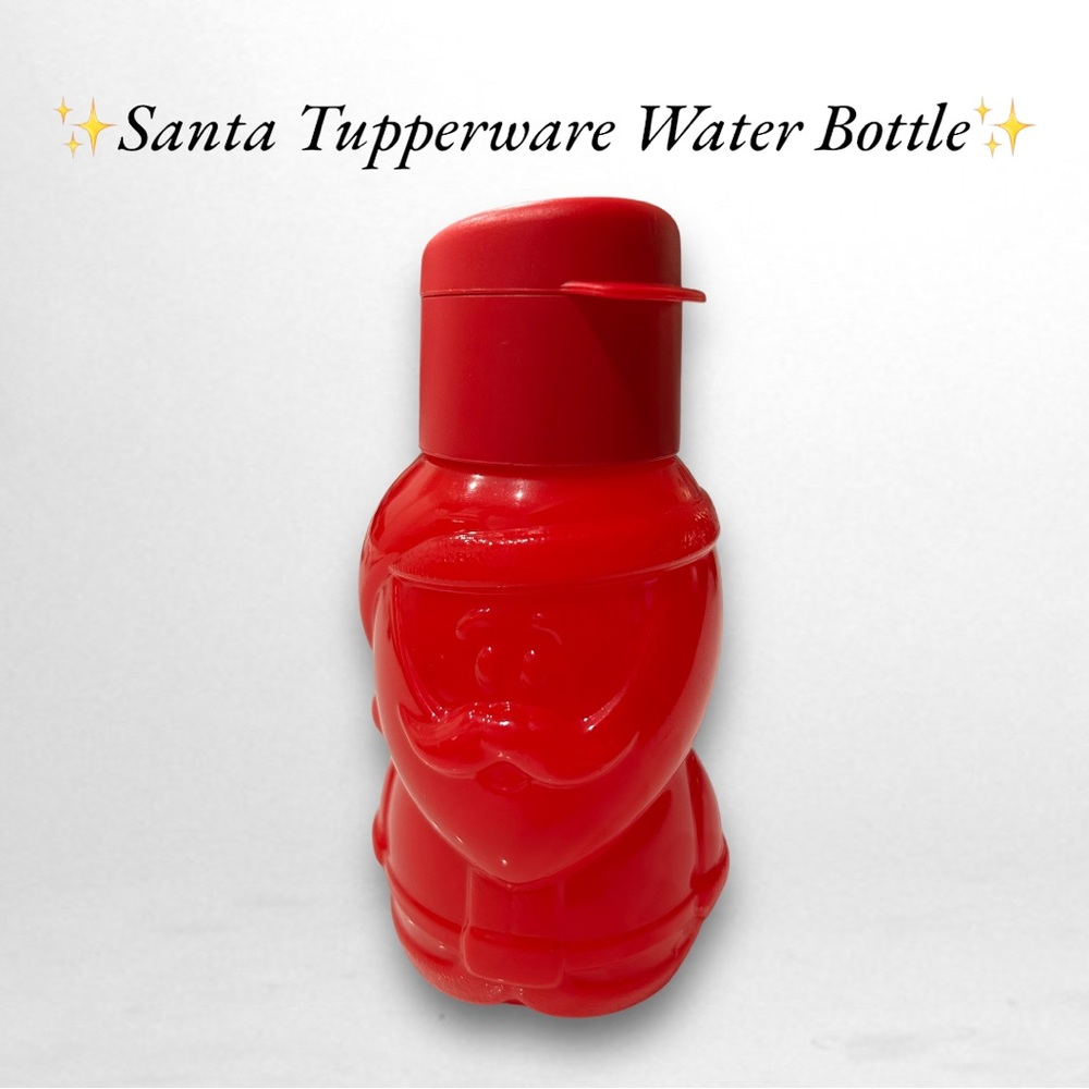 ✨Eco Tupperware Santa Water Bottle 🎅🏻 12‎ oz or 350 ml✨